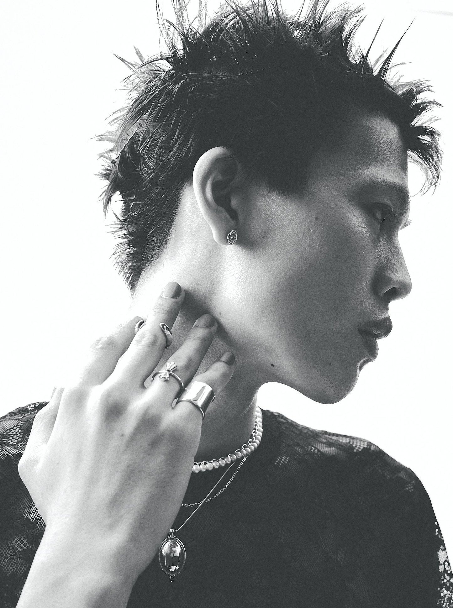 front mirror ring <h-003>