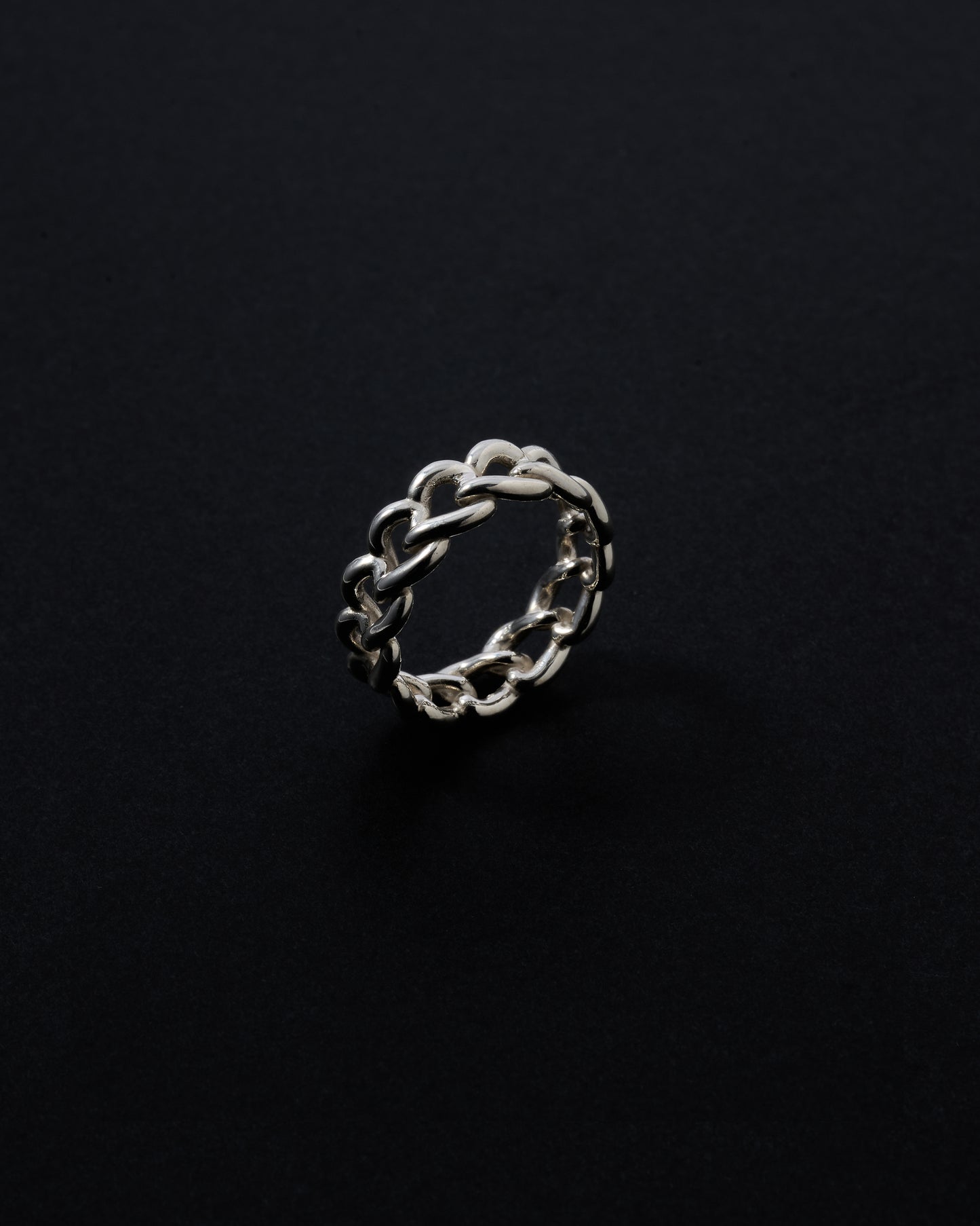 Heart Chain Ring/silver <h-006>