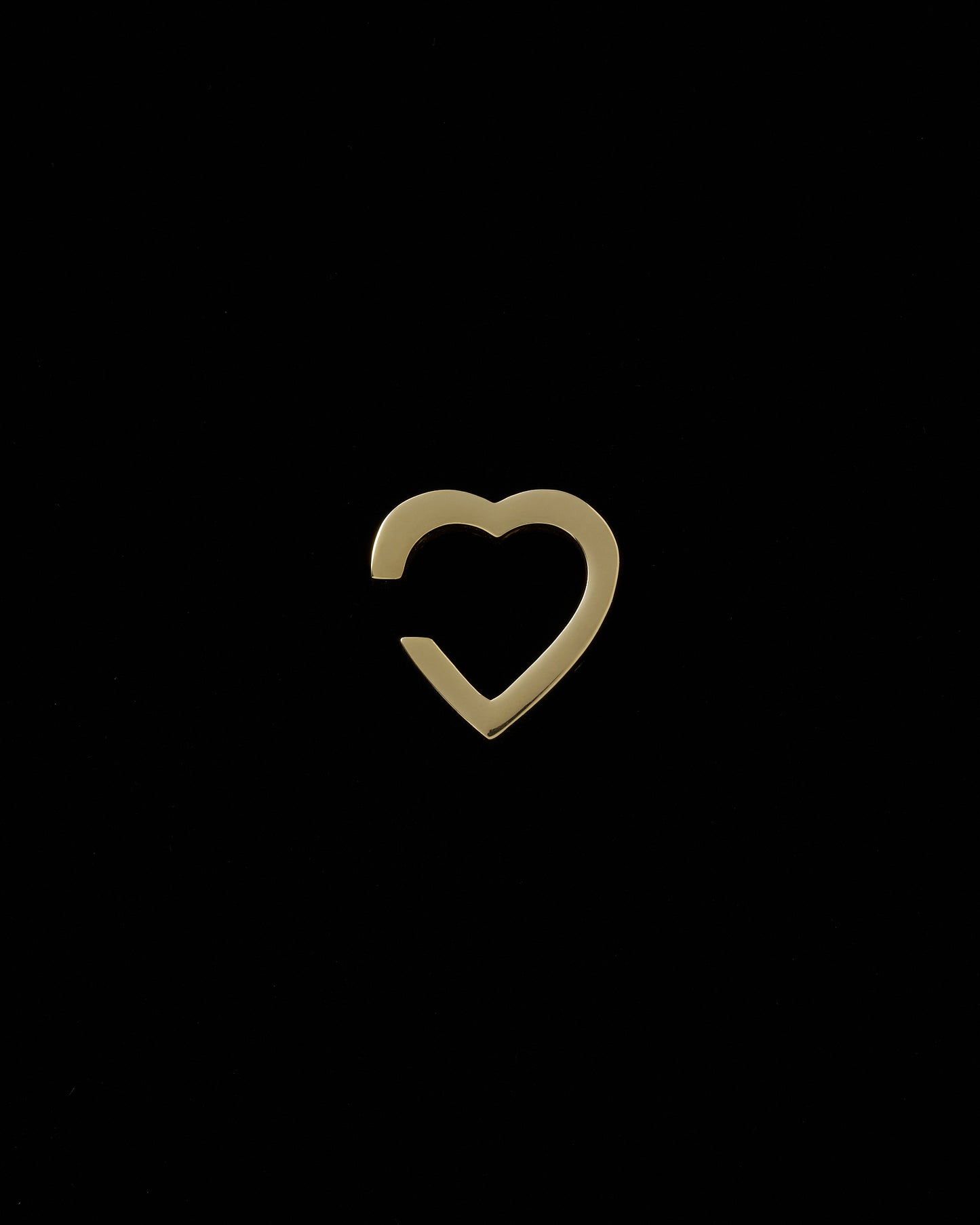 Heart Ear Cuff/gold,basic <h-007-g>