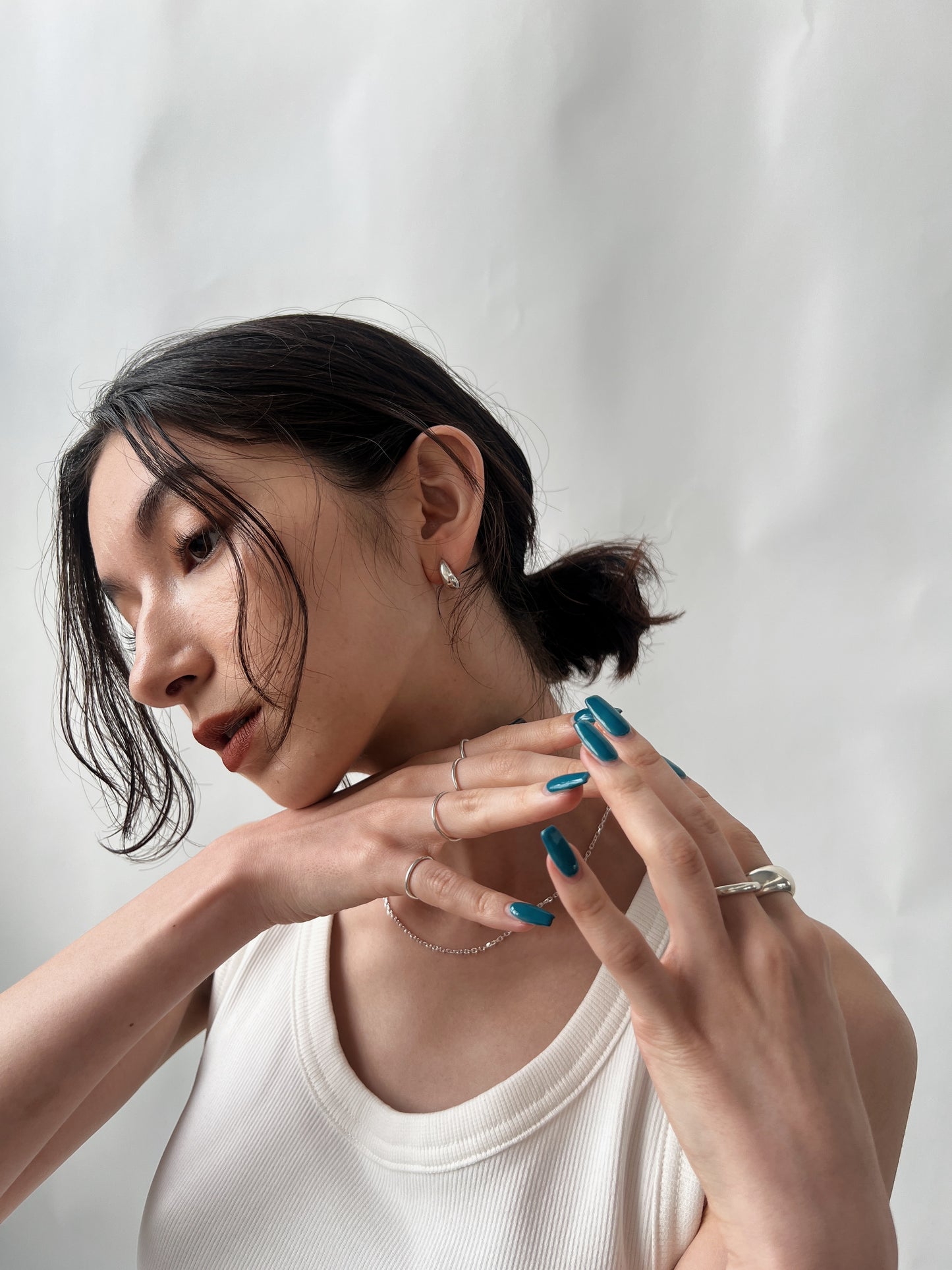 curves earring <c-002>