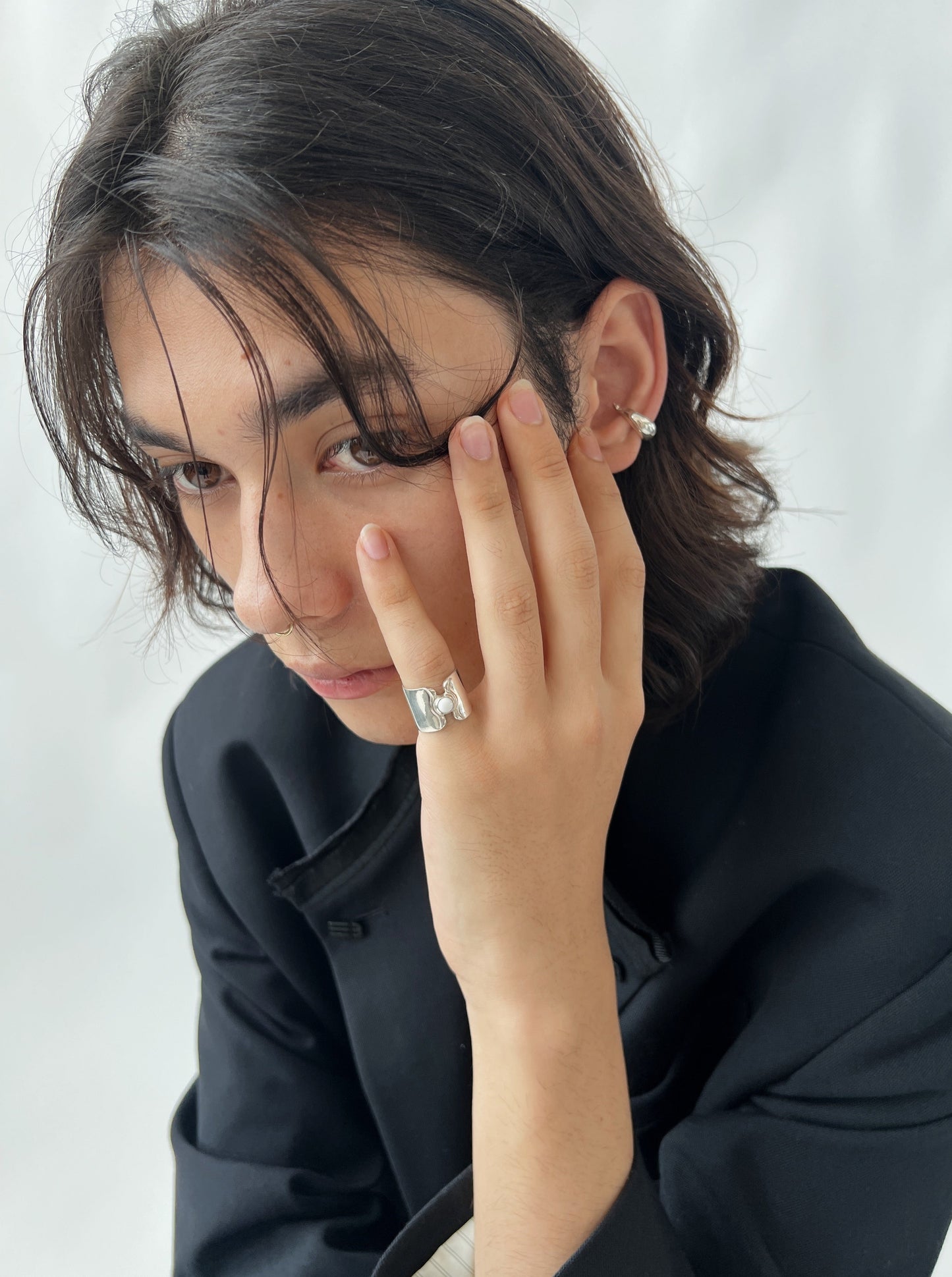 charm stone ring <c-004>