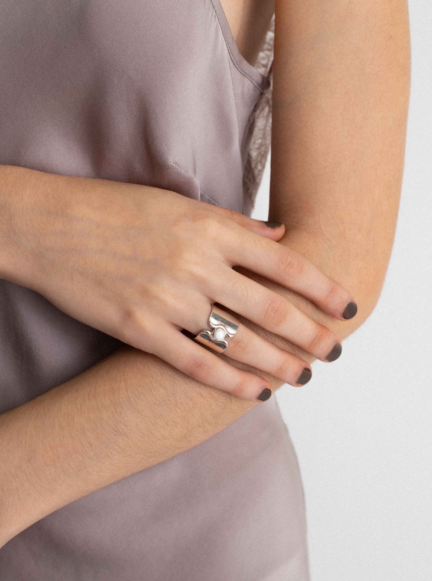 charm stone ring <c-004>