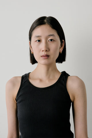 Baby Square Hoop Earrings <she-b-001,she-b-001-g>