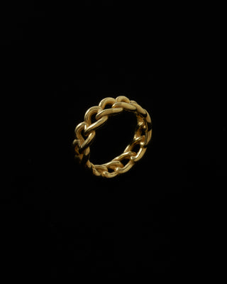 Heart Chain Ring/gold <h-006-g>