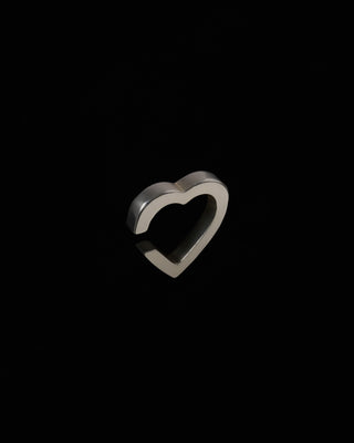 Heart Ear Cuff/silver,basic <h-007>