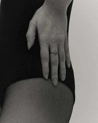 Flower Stone Ring <fsr-001,fsr-001-g>