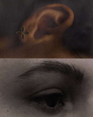 Flower Stone Earrings (fse-001,fse-001-g)