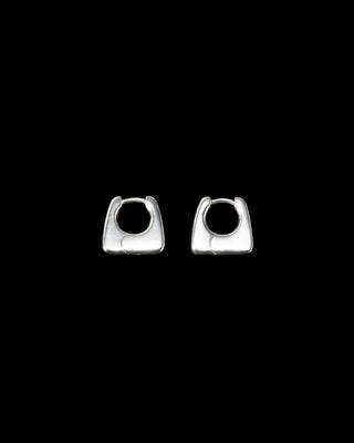 Baby Square Hoop Earrings <she-b-001,she-b-001-g>