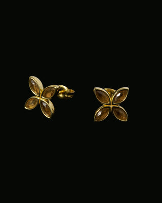 Flower Stone Earrings (fse-001,fse-001-g)