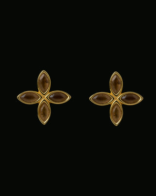 Flower Stone Earrings (fse-001,fse-001-g)