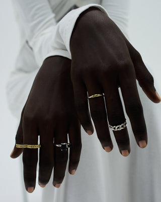 Heart Chain Ring <h-006,h-006-g>