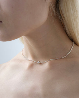 Tiny Ball Chain Necklace<b-007>