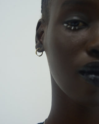 Bi-color Pipe Earrings <bi-001,bi-001-g>