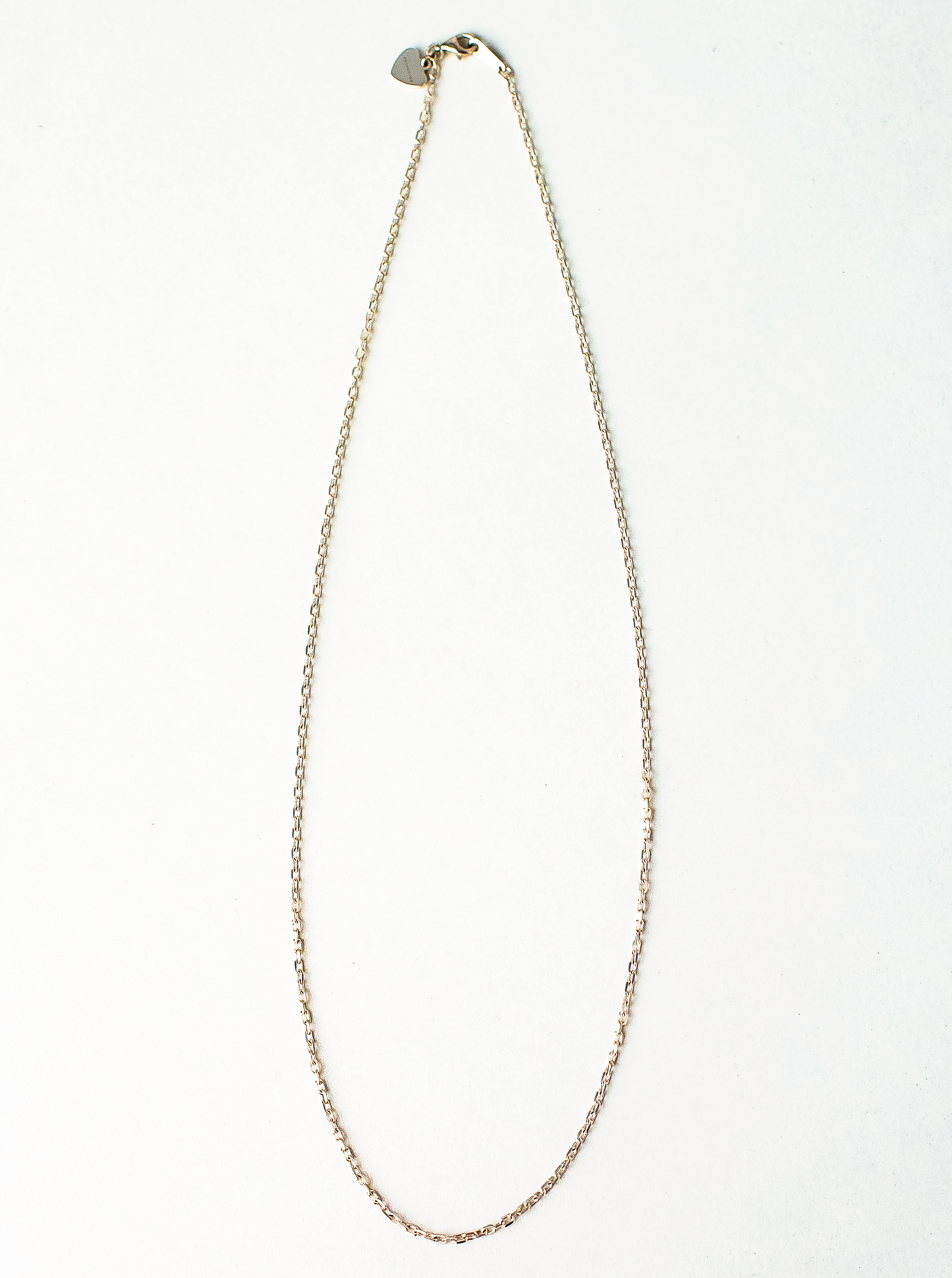 thin chain necklace <t-001>
